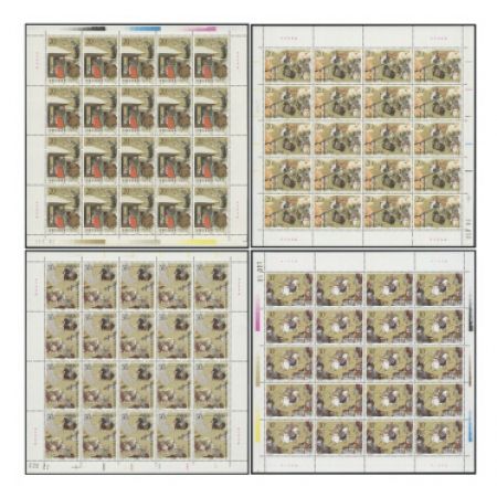 T157 中国古典文学名著三国演义邮票大版张 第二组