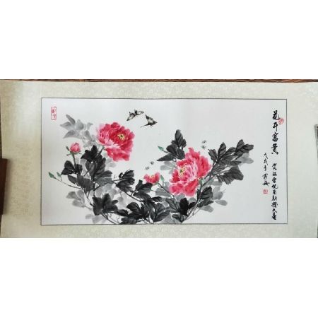 国画花开富贵 孙家海大师国画真迹