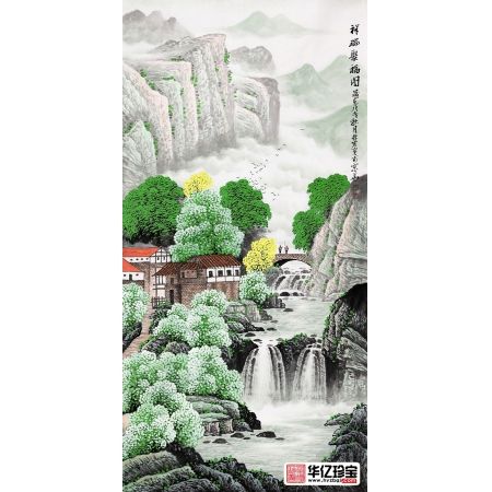 玄关聚宝盆 李林宏ZUI新风水画《祥瑞聚福图》