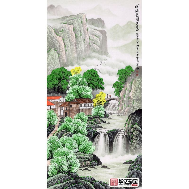 李林宏ZUI新力作四尺竖幅作品《祥瑞聚图宜安居》