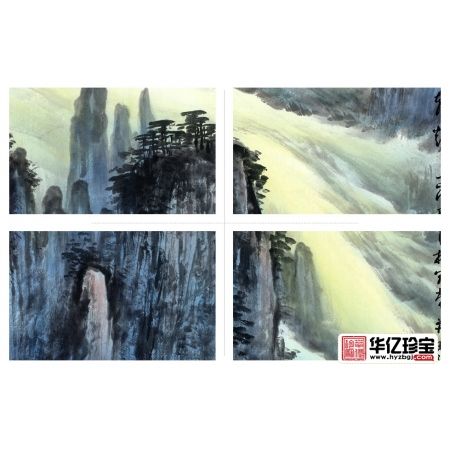 李林宏ZUI新力作三尺竖幅作品《黄山朝辉》