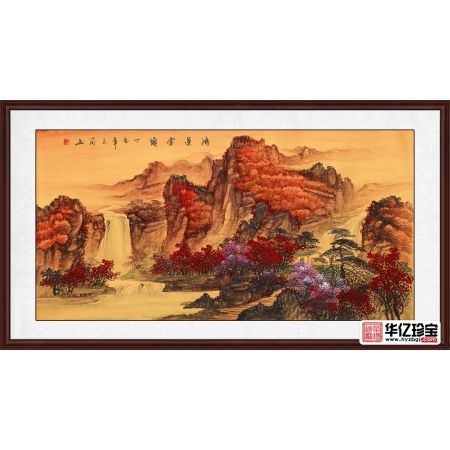 玉简ZUI新力作国画重彩作品《鸿运当头》