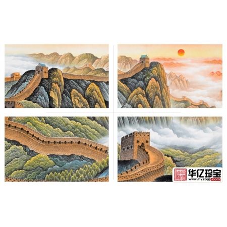 王宁ZUI新力作一丈二国画长城作品《中华之魂》