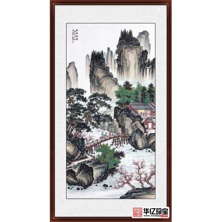 【精品】王宁ZUI新仿古山水画shouc佳作《林泉高致》