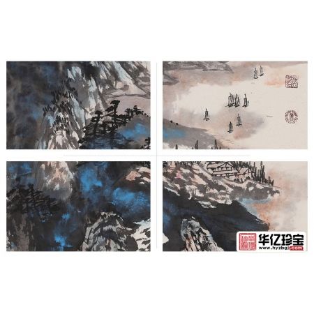 张大千再传弟子 张若古泼彩国画《红运当头图》