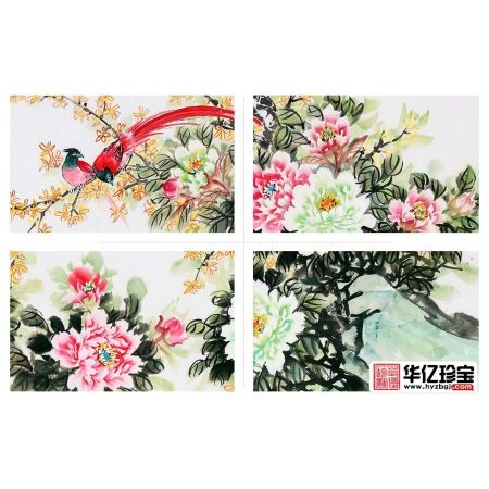石开老师ZUI新创作六尺横幅牡丹图《富贵迎春》