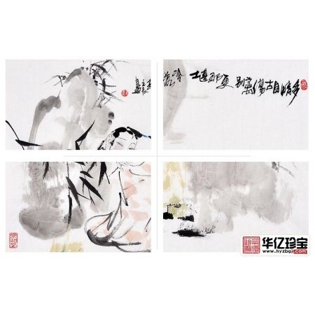 李立辰四尺斗方人物画作品《多情自古伤离别》