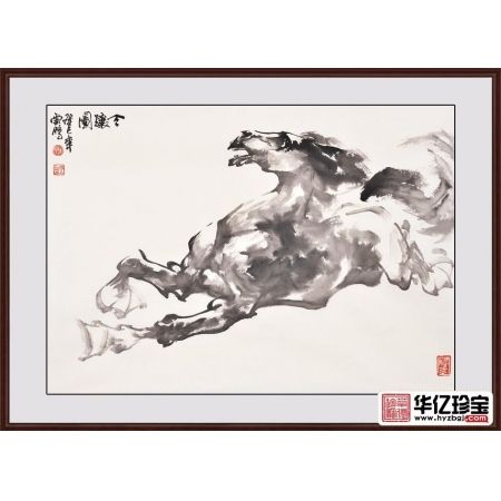 国画马 陈云鹏动物画骏马图作品《令骧图》