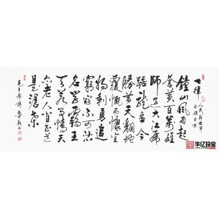毛ZX诗词 石开行草书法《七律·人民解放军占领南京》
