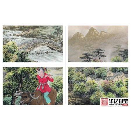 央视全球首届藏宝投资十佳画家徐国维作品《山村晨趣》