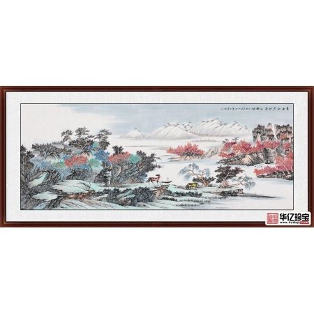 王宁ZUI新力作六尺国画风水画《春夏秋冬时来运转》