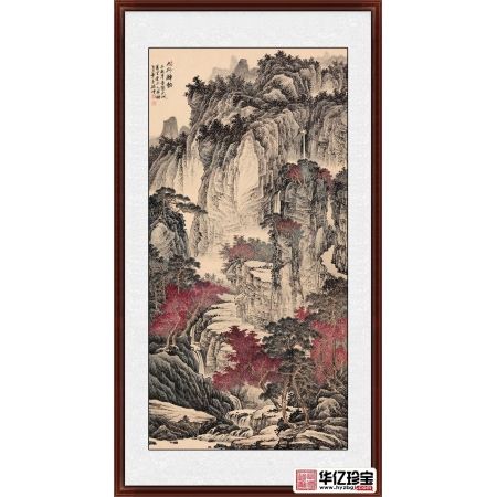 【精品】林德坤仿古国画作品《太行神韵》