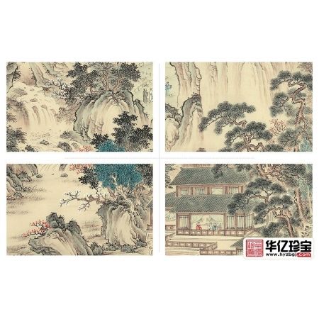 仿古山水画 王宁四尺竖幅山水画精品力作《秋山问道图》