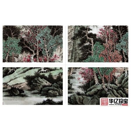 许吉尔ZUI新力作四尺竖幅仿古山水画《云岭飞泉》