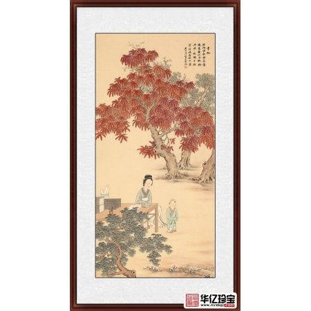 【精品】王宁倾心力作仿古画《金陵十二钗·李纨》