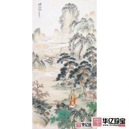 典藏仿古画 王宁精心力作国画新品《胜日寻芳》