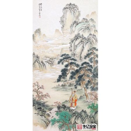 典藏仿古画 王宁精心力作国画新品《胜日寻芳》