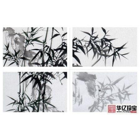启功大弟子李传波新品墨竹《林逋·竹林》