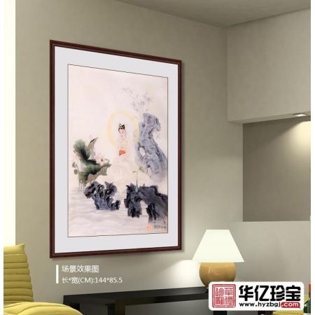 三尺竖幅绢本道释画作品《绢本道释系列之四》