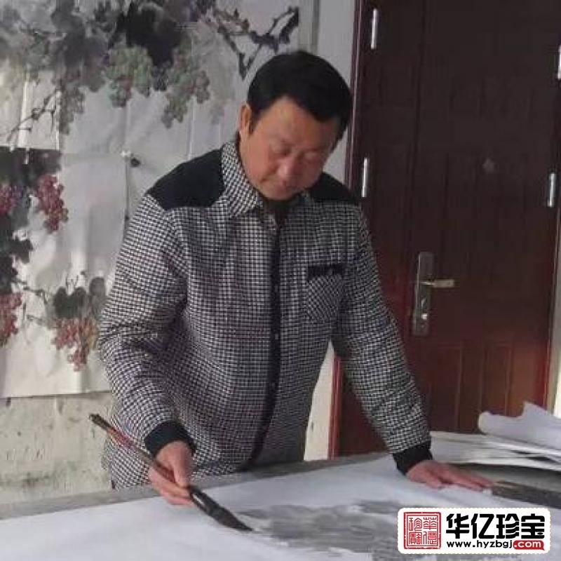 聂峰四平尺作品 露浓压架葡萄熟