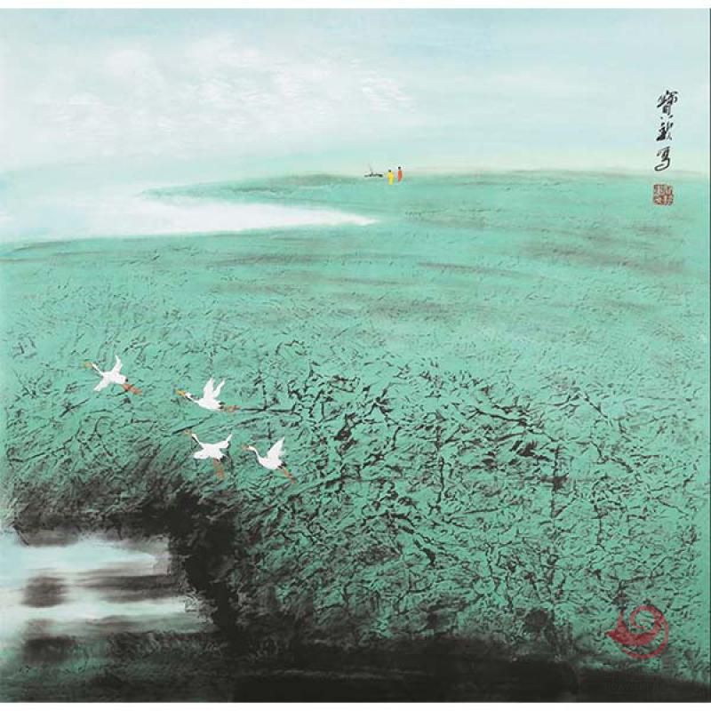 王宝钦仙鹤作品