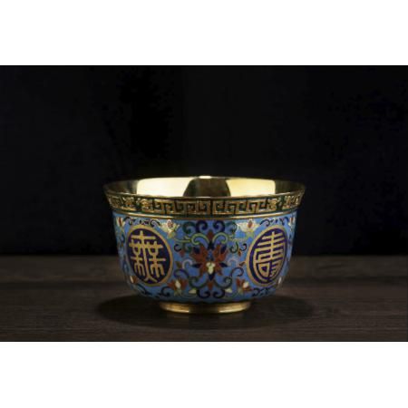 《万寿无疆》景泰蓝  米振雄大师创作