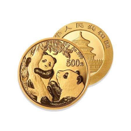 2021年熊猫金银纪念币   30g圆形金质纪念币