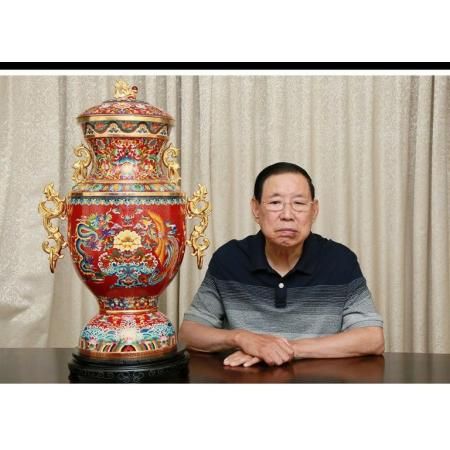 景泰蓝《盛世荣耀珐琅尊》  张同禄大师创作