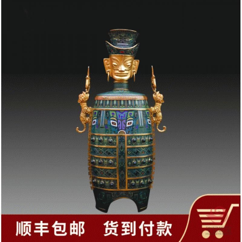 张同禄 景泰蓝《英武三星人》