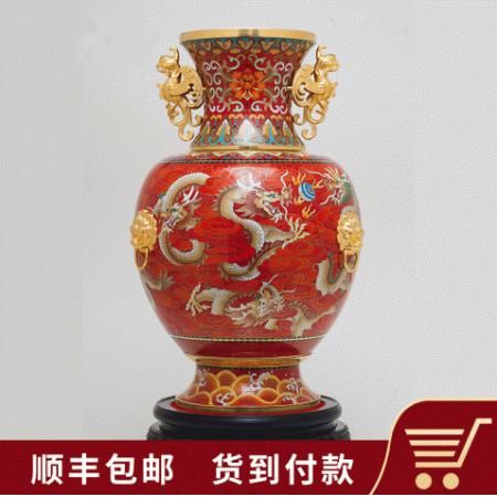 戴嘉林、郭鸣、丁明鸿、冯超、冯延明 景泰蓝《龙腾盛世转运尊》shouc品