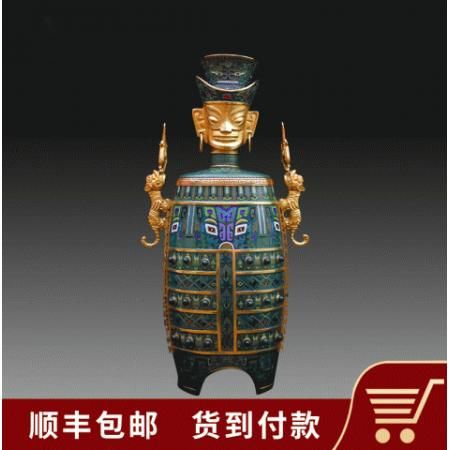 张同禄 景泰蓝《英武三星人》