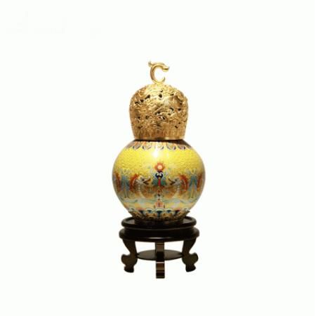 中国工艺美术大师 刘永森 八十圆梦 艺术里程碑之作 十二生肖《大吉熏》帝王黄