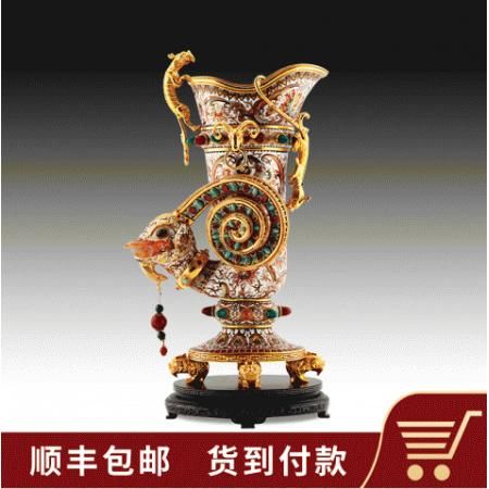 张同禄 景泰蓝《羊角杯》