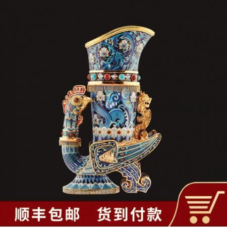 张同禄 景泰蓝《十大经典·鸟杯》（小）