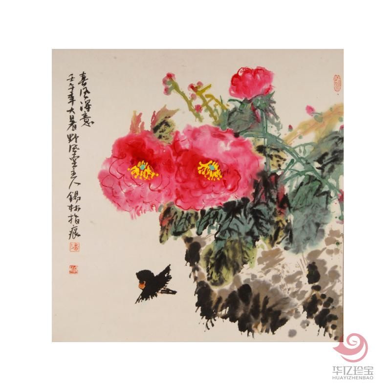 潘锡林《春风得意》68×68cm