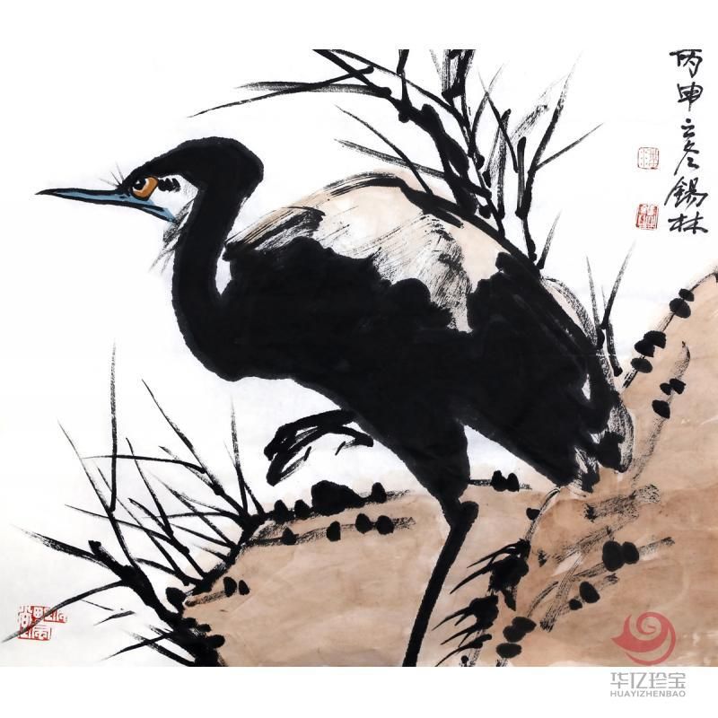 潘锡林《野趣》68×68cm