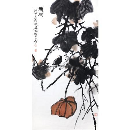 潘锡林《秋硕》68×138cm