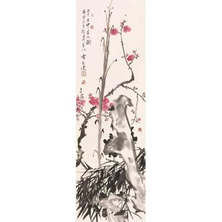 贾广健《二十里中香不断》 105×35cm