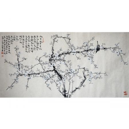 刘胜洋《梅》136×68cm