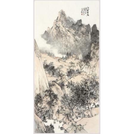 张延东《白云生处》大师手绘作品