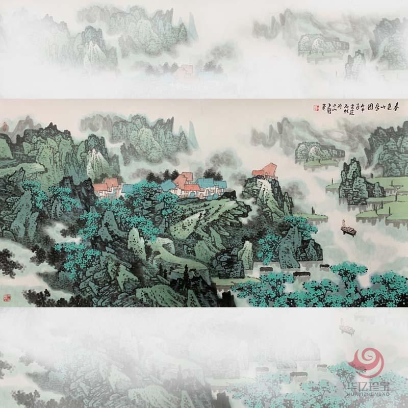 江南雪流派创始人  王石帆8平尺作品《春色山居图》