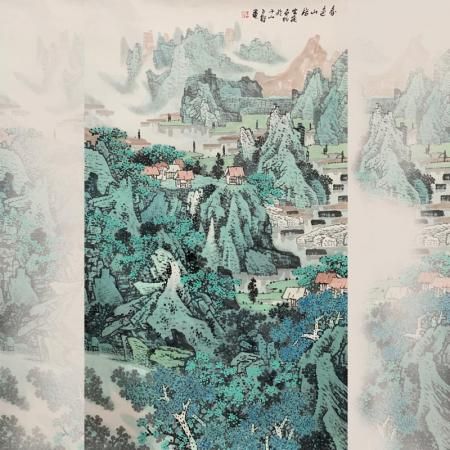 中国江南雪流派创始人  王石帆7平尺作品《春色山居》