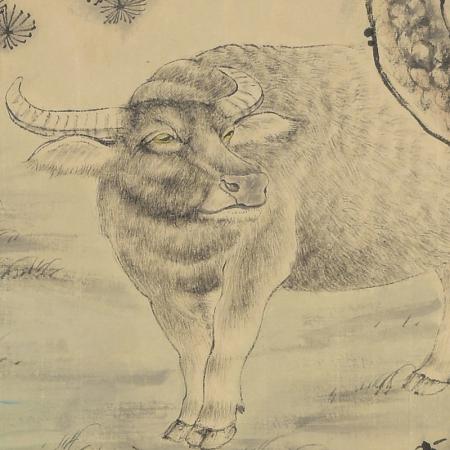 胡生旺 人物儿童画客厅画手绘国画名家字画真迹书房挂画胡生旺 