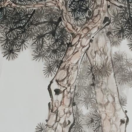 胡生旺 人物毛驴挂画手绘国画名家字画书房茶室装饰画竖版胡生旺 