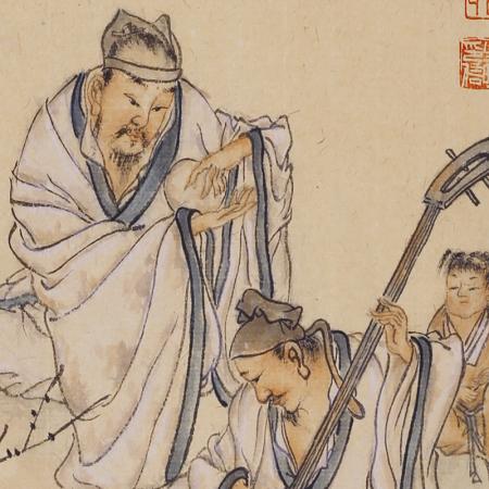 胡生旺 人物挂画手绘国画高士图茶室书房画名家字画真迹胡生旺 