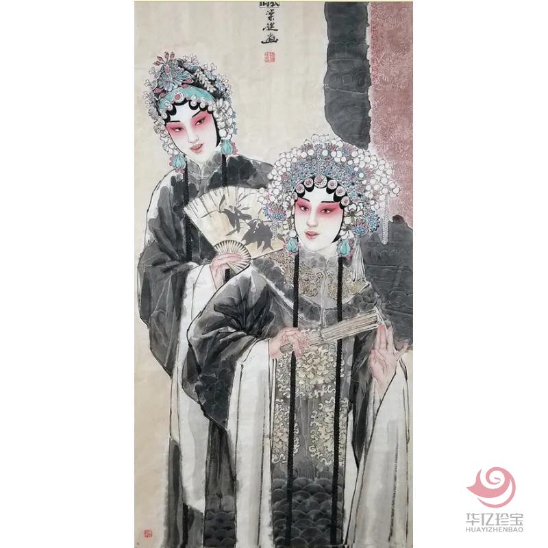 美术家协会会员,工笔画协会梁健作品《戏画3》