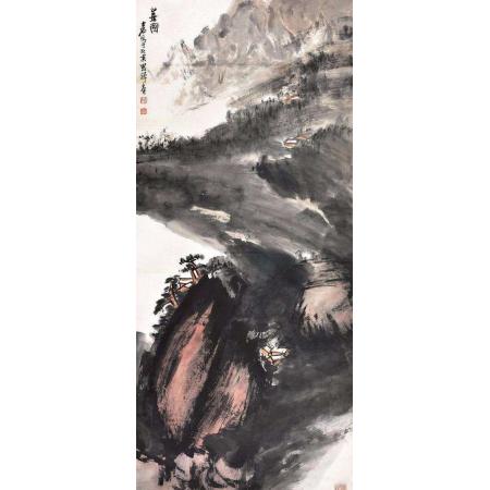 孙大石国画作品《山居图》