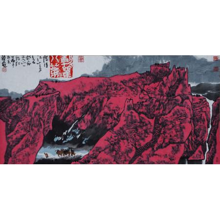 中G美术家协会会员周尊圣《天山红》