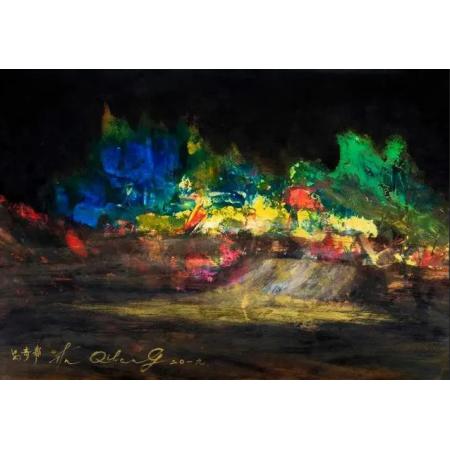 中国国宾礼推荐艺术家安奇帮油画作品1