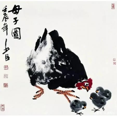 中G画院研究员邢少臣《母子图》